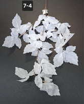 Ramură artificială decorativă - 97cm frunze albe